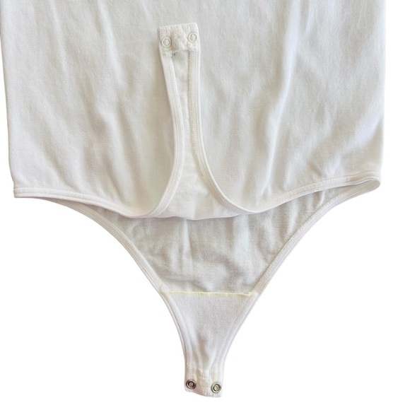 Wolford Jamaika Bodysuit Scoopneck White Size Small - Picture 6 of 8